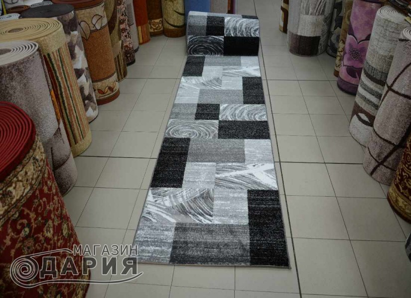 Тъкана персийска пътека Blue stones 5694_grey